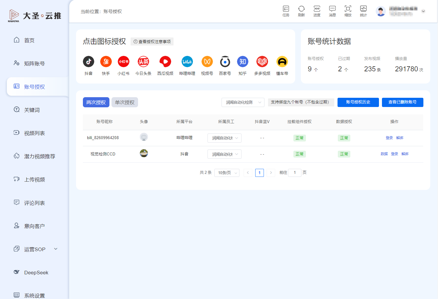 账号授权页-两次授权